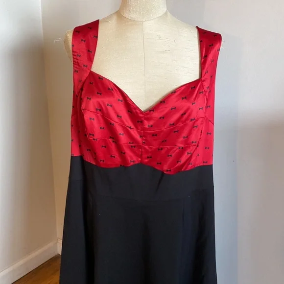 NEW torrid size 20 bow print swing dress - Picture 2 of 9